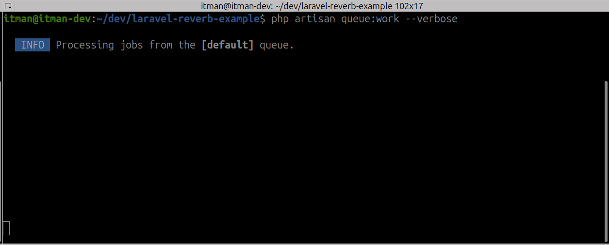 اجرای پروژه لاراول queue